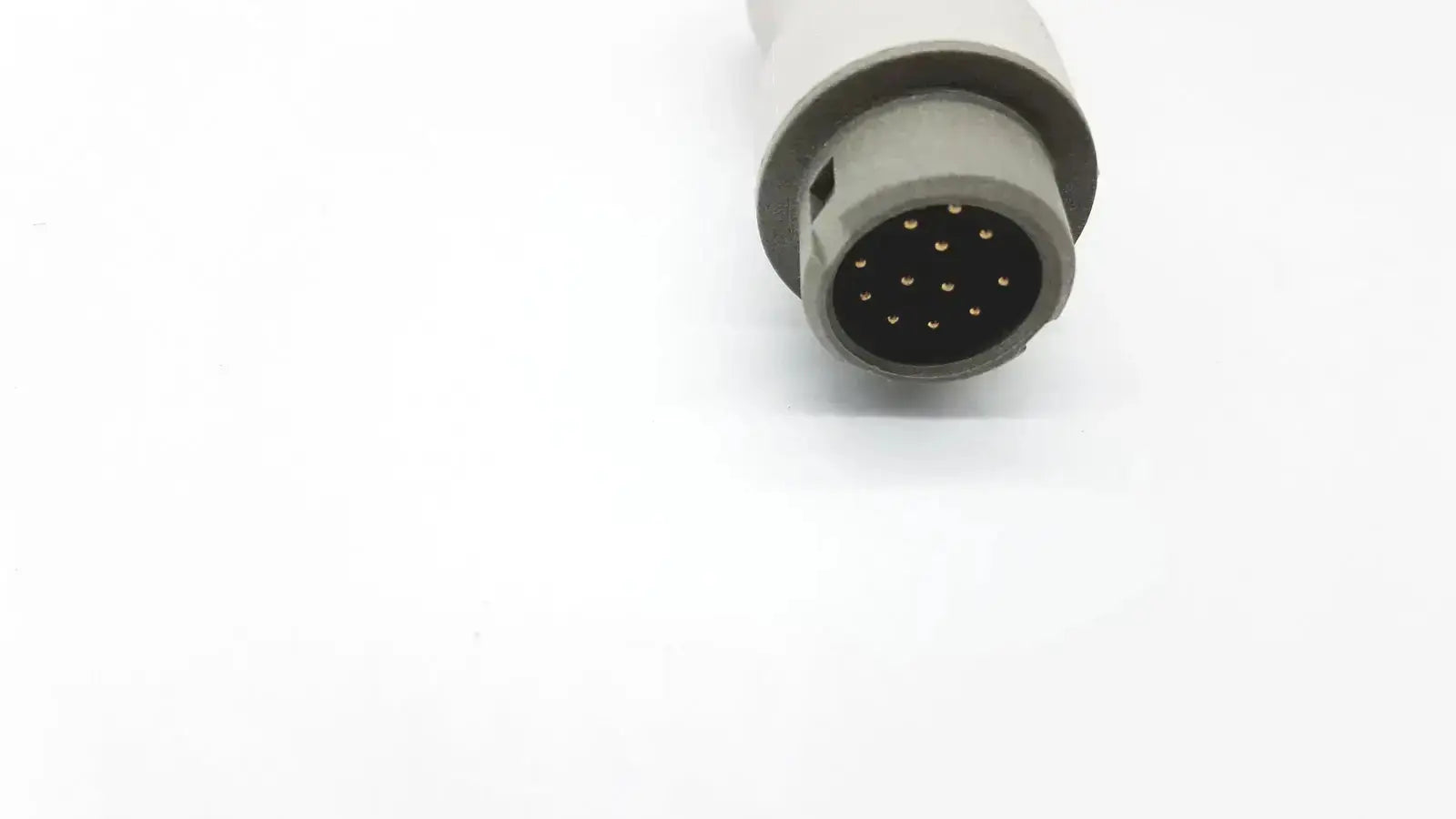 Gray medical-grade ibp cable connector with 19 gold-plated pins and reusable bare copper wire for Mindray ibp cable