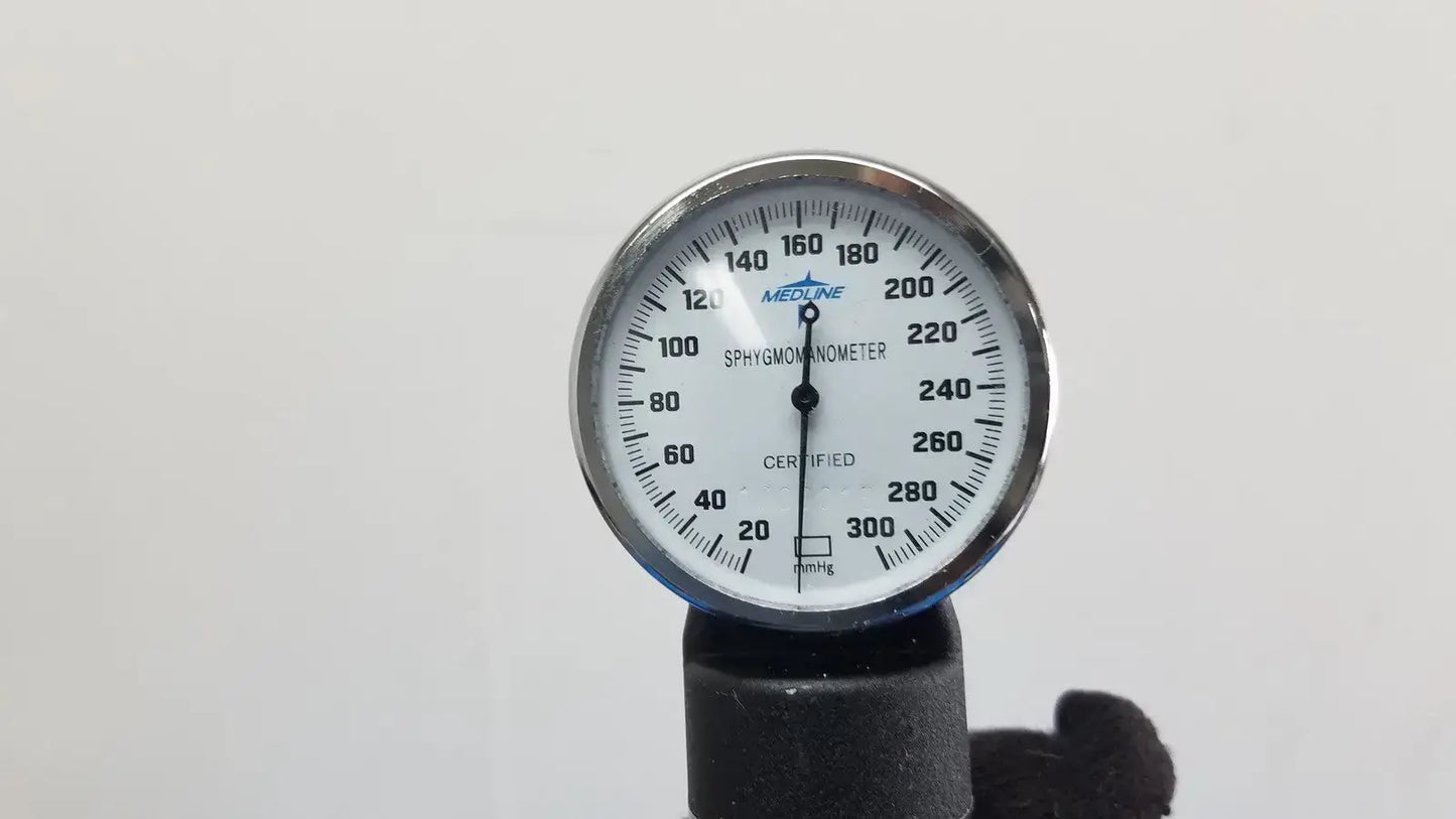 Medline Aneroid Sphygmomanometer Blood Pressure Cuff Monitor Kit Gauge