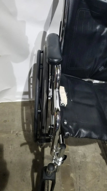 Medline Excel Series Manual Wheelchair with Durable Steel Frame