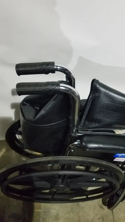 Medline Excel Series Manual Wheelchair with Durable Steel Frame