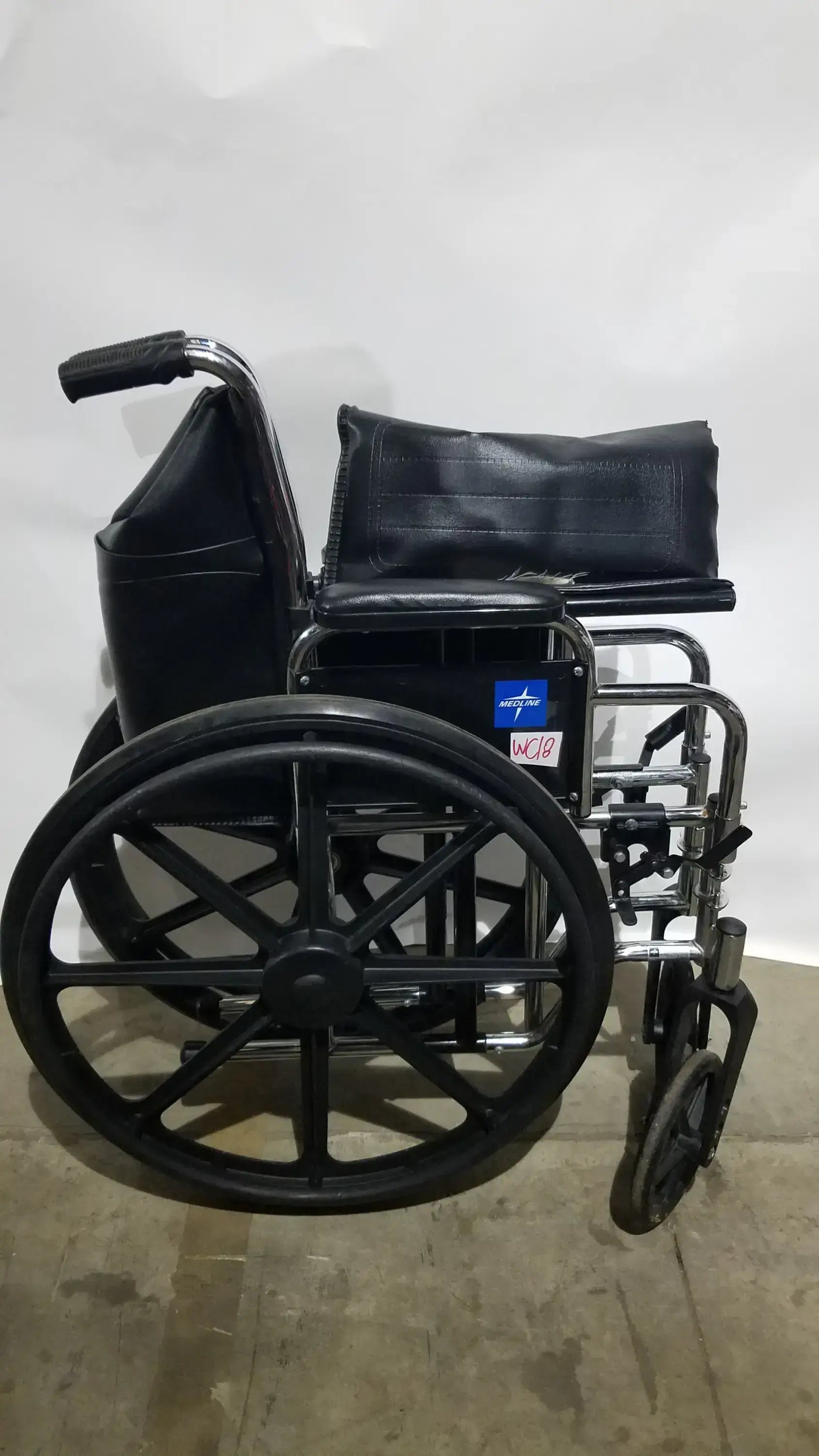 Medline Excel Series Manual Wheelchair with Durable Steel Frame