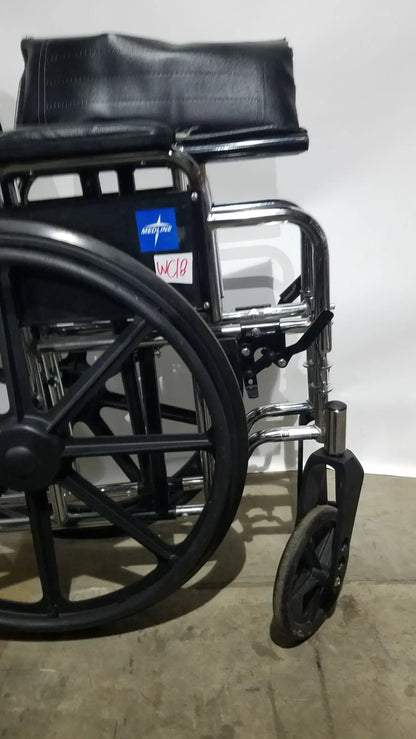Medline Excel Series Manual Wheelchair with Durable Steel Frame