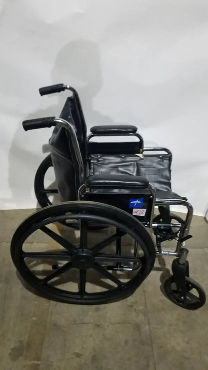 Medline Excel Series Manual Wheelchair with Durable Steel Frame
