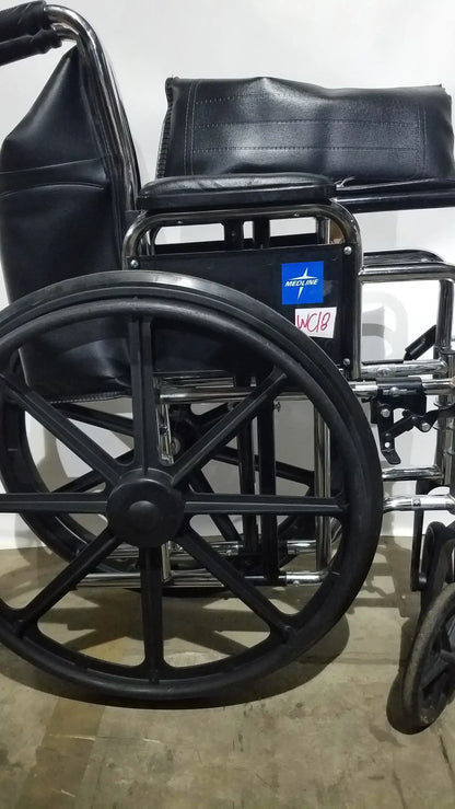 Medline Excel Series Manual Wheelchair with Durable Steel Frame