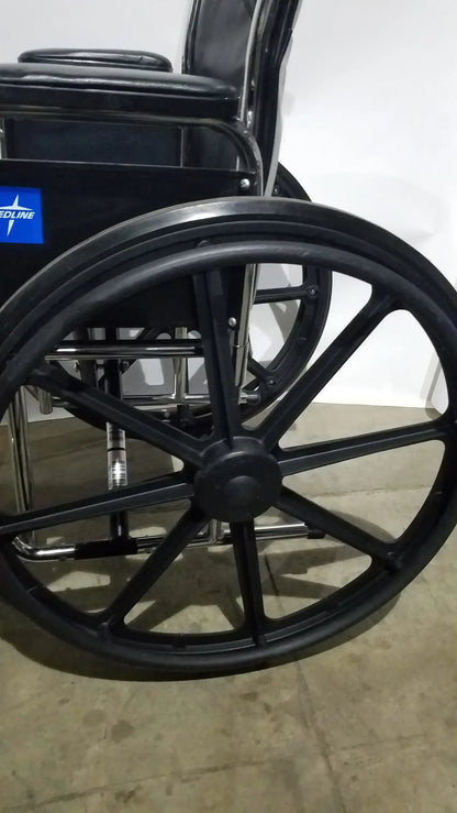Medline Excel Series Manual Wheelchair with Durable Steel Frame
