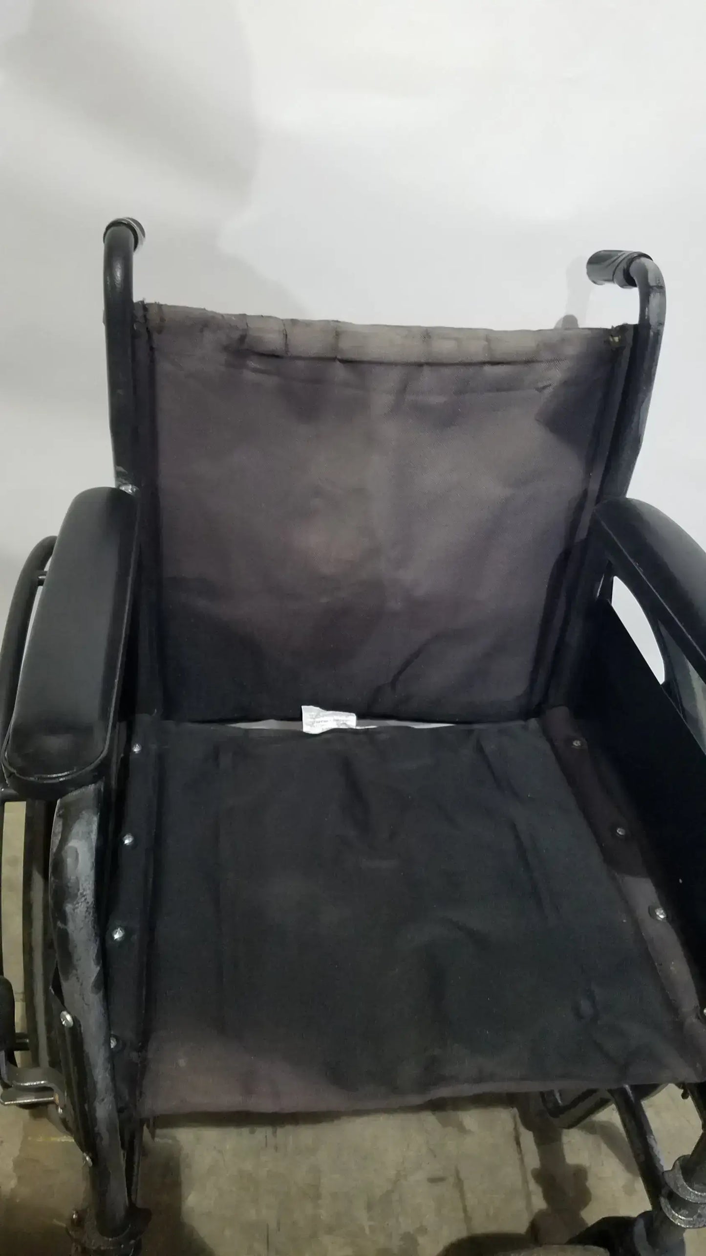 Medline Folding Manual Wheelchair - Lightweight Black Padded Comfort Seat