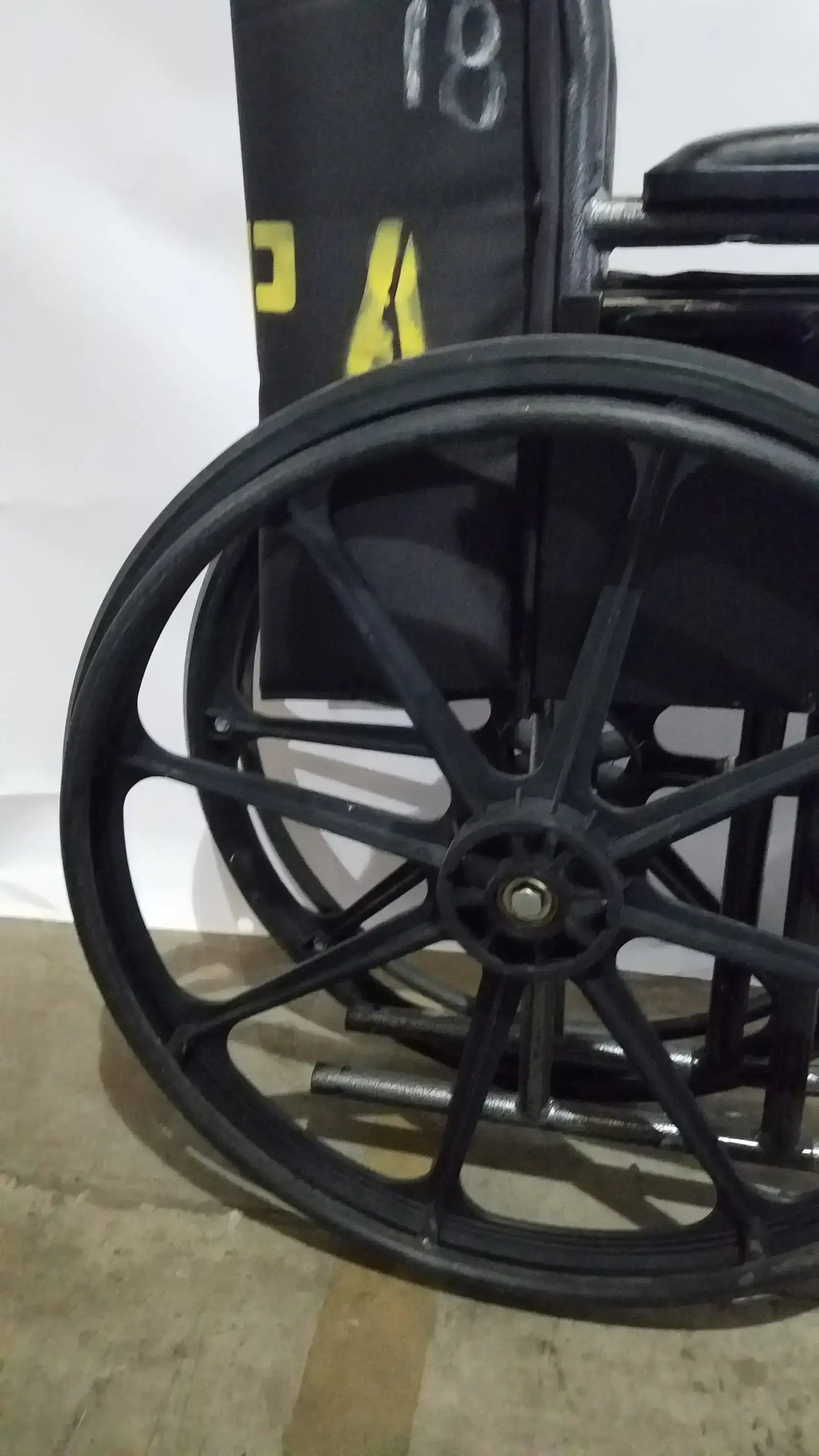 Medline Folding Manual Wheelchair - Lightweight Black Padded Comfort Seat