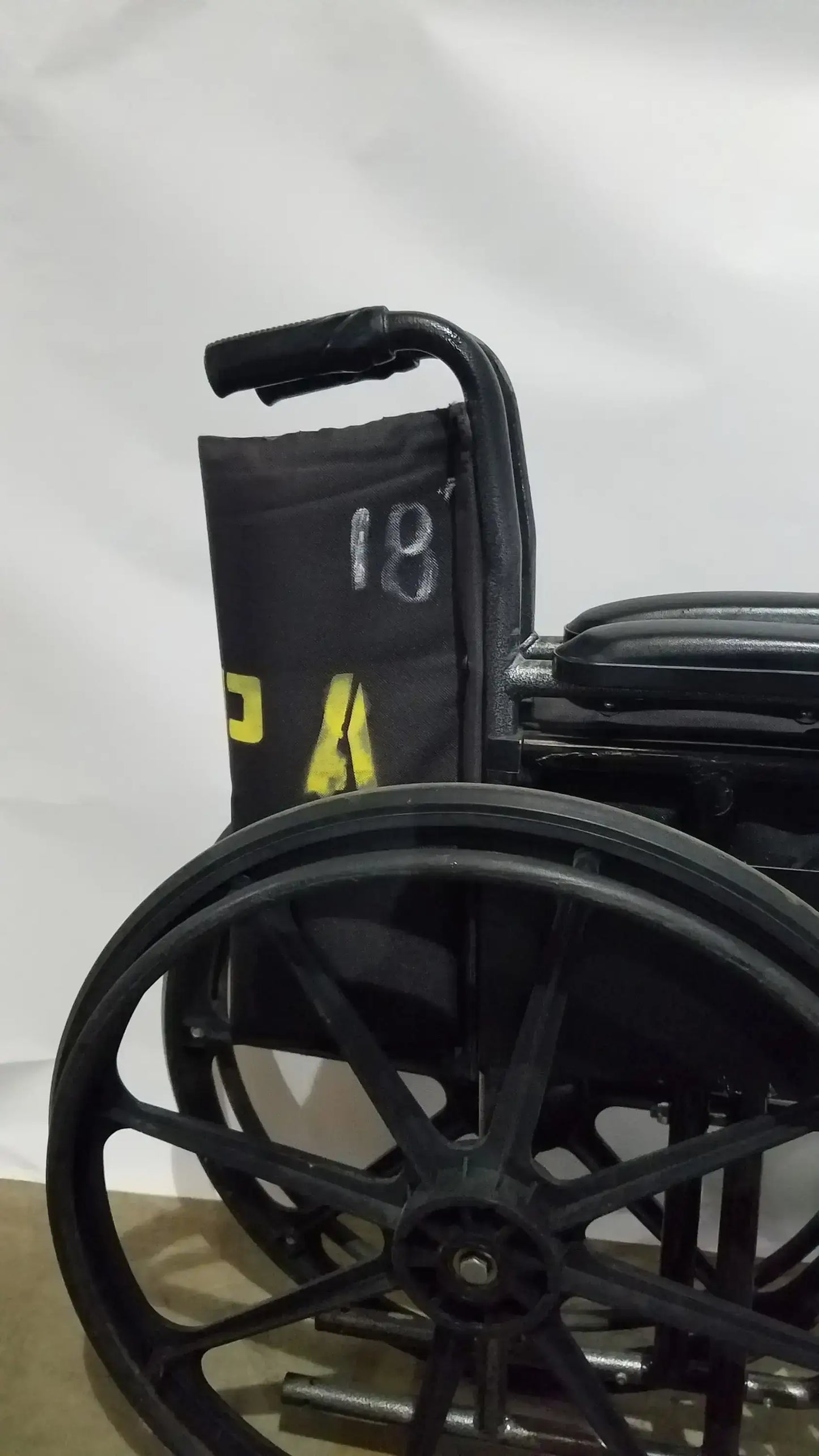 Medline Folding Manual Wheelchair - Lightweight Black Padded Comfort Seat