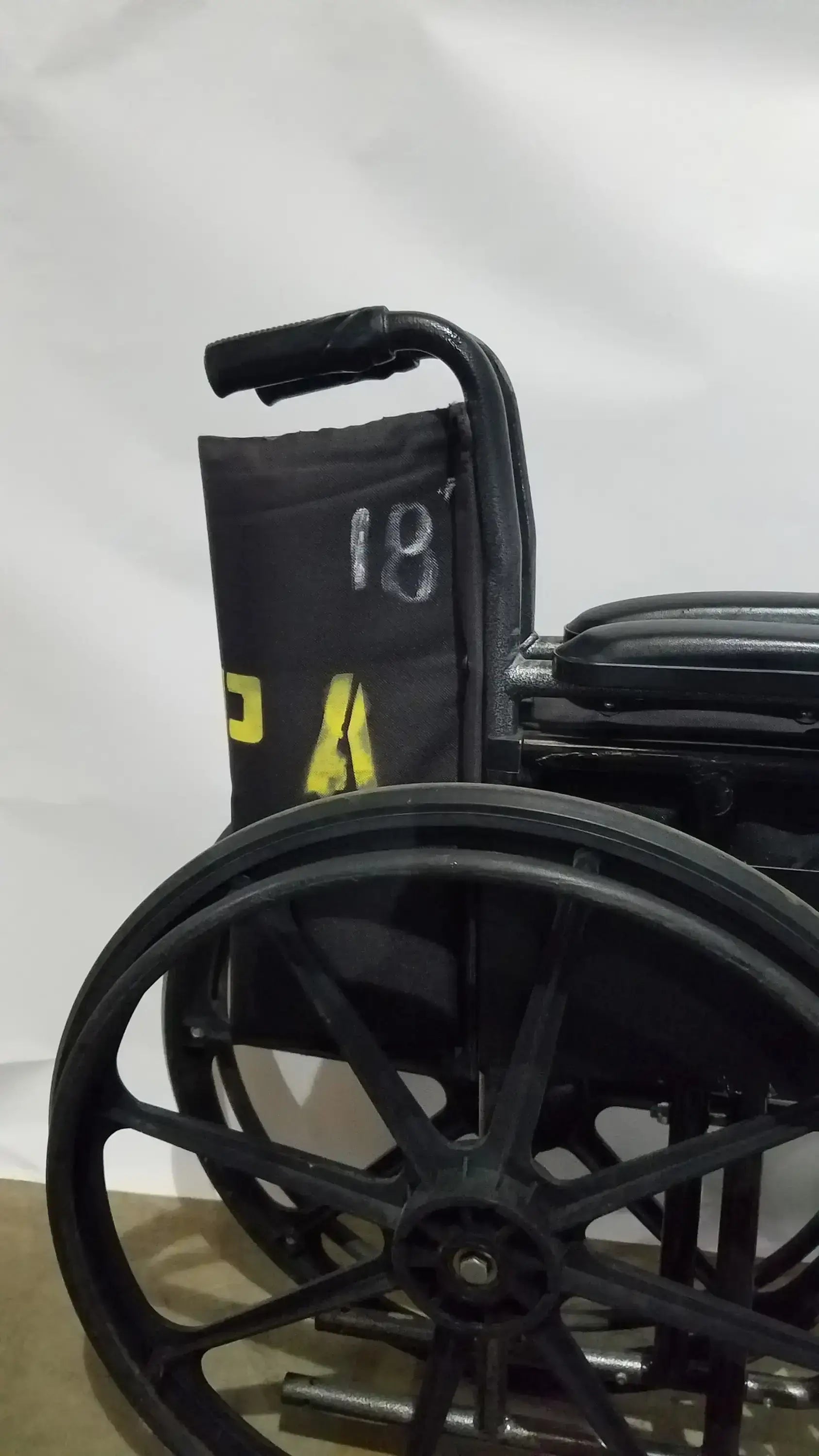 Medline Folding Manual Wheelchair - Lightweight Black Padded Comfort Seat