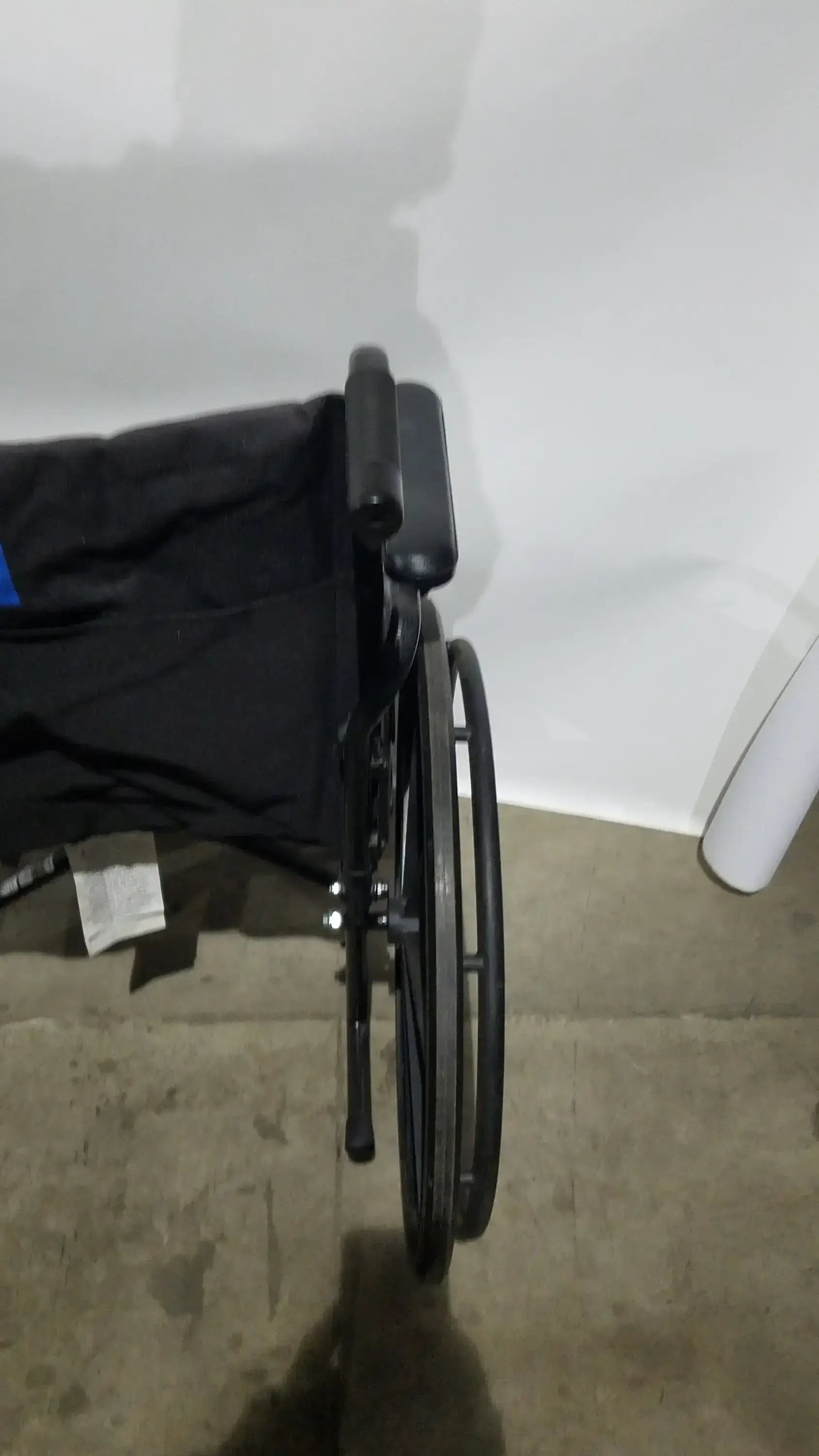 Medline Guardian Standard Manual Wheelchair with Padded Arms and Durable Folding Frame