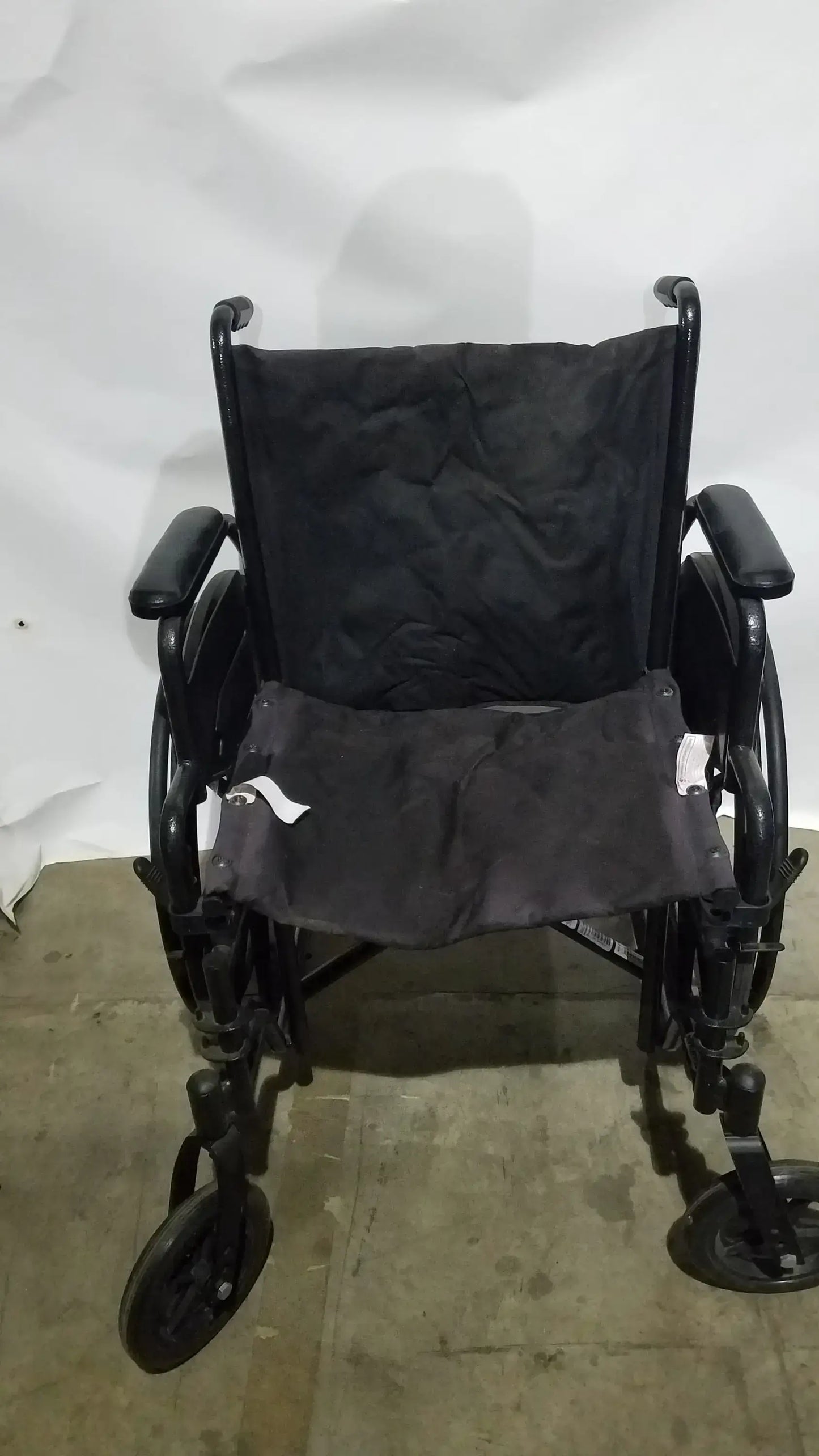 Medline Guardian Standard Manual Wheelchair with Padded Arms and Durable Folding Frame