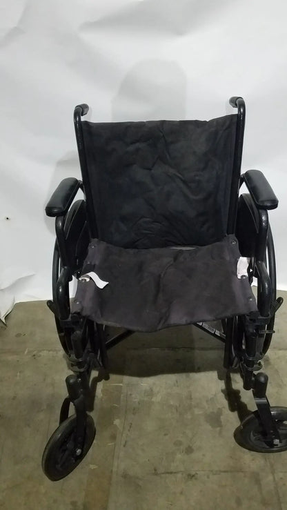 Medline Guardian Standard Manual Wheelchair with Padded Arms and Durable Folding Frame