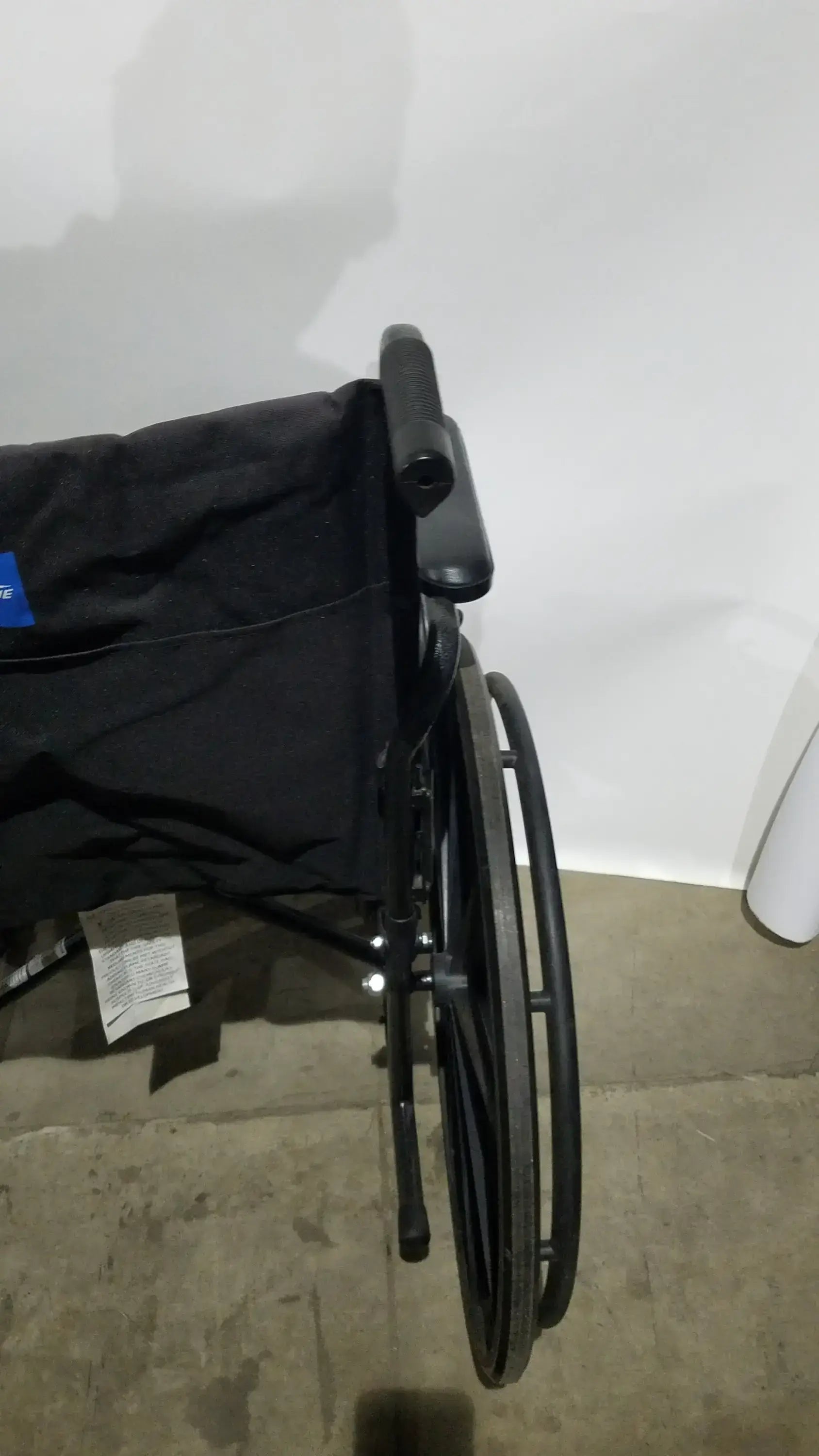 Medline Guardian Standard Manual Wheelchair with Padded Arms and Durable Folding Frame