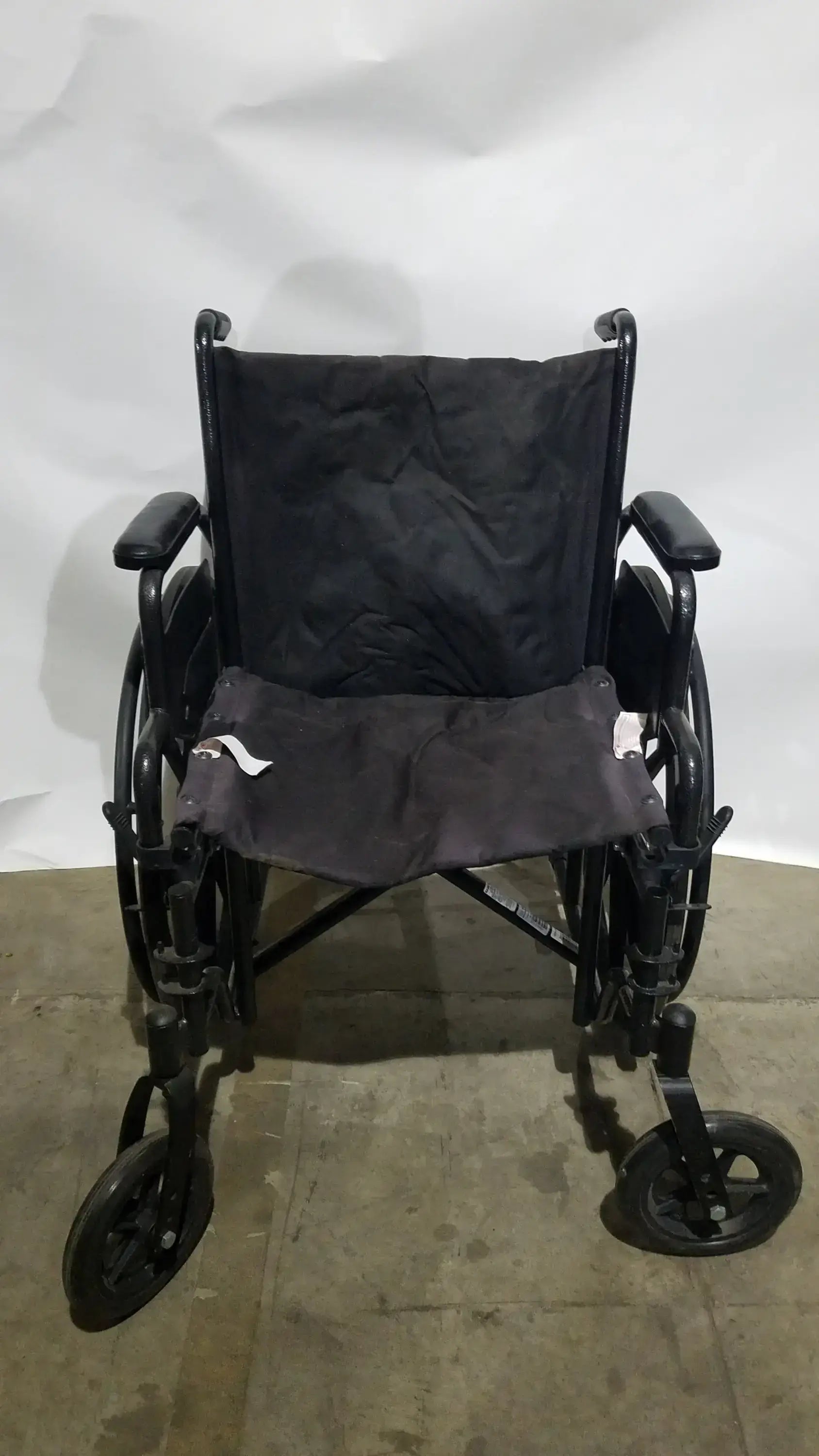 Medline Guardian Standard Manual Wheelchair with Padded Arms and Durable Folding Frame