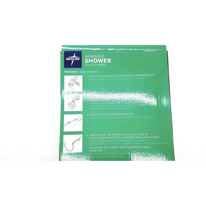 Medline Handheld Shower Head with Extra-Long 84’’ Hose & Wall Holder NEW - Kit
