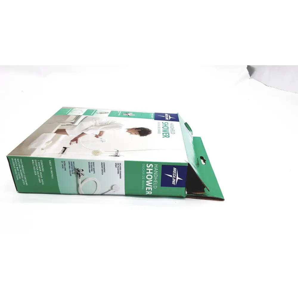 Medline Handheld Shower Head with Extra-Long 84’’ Hose & Wall Holder NEW - Kit