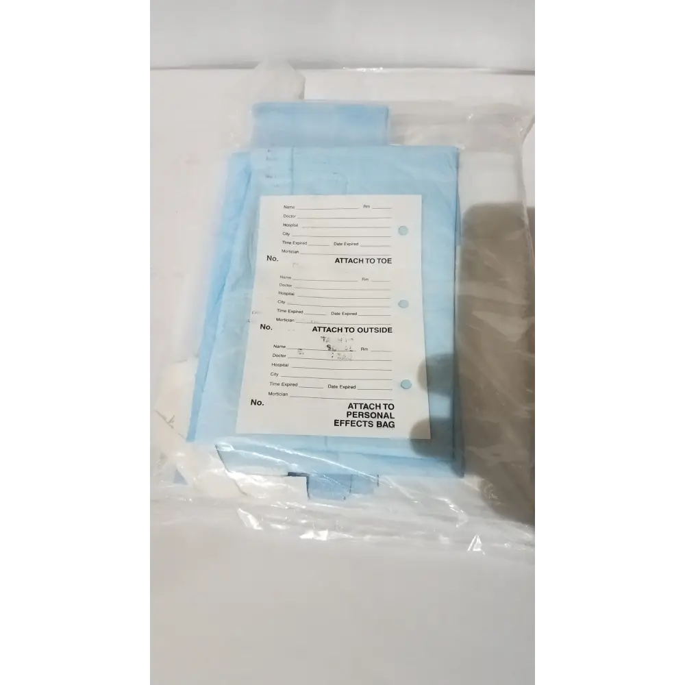 MEDLINE Post Mortem Body Bag White - Heavy Duty Disposable