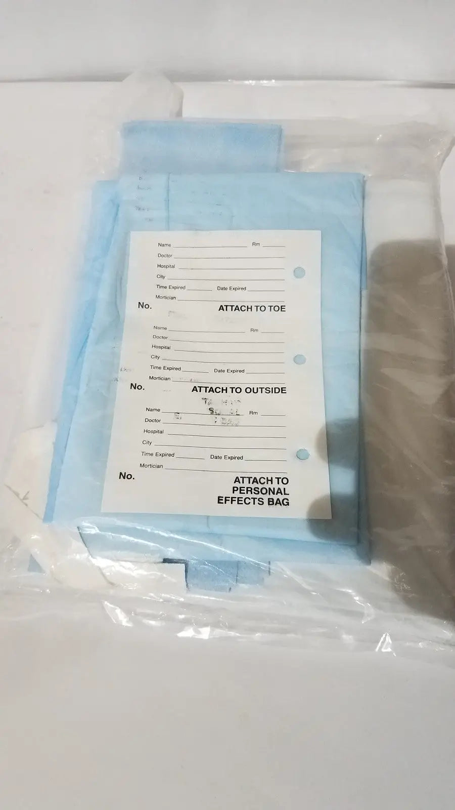 MEDLINE Post Mortem Body Bag White - Heavy Duty Disposable
