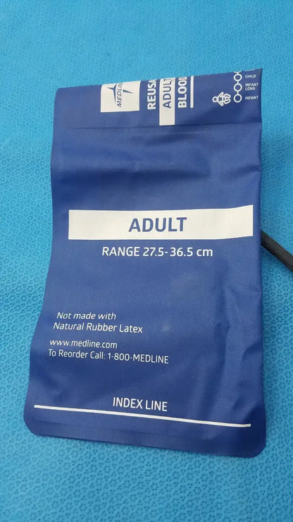 Medline Reusable Adult Blood Pressure Cuff Range 27.5 - 36.5 cm
