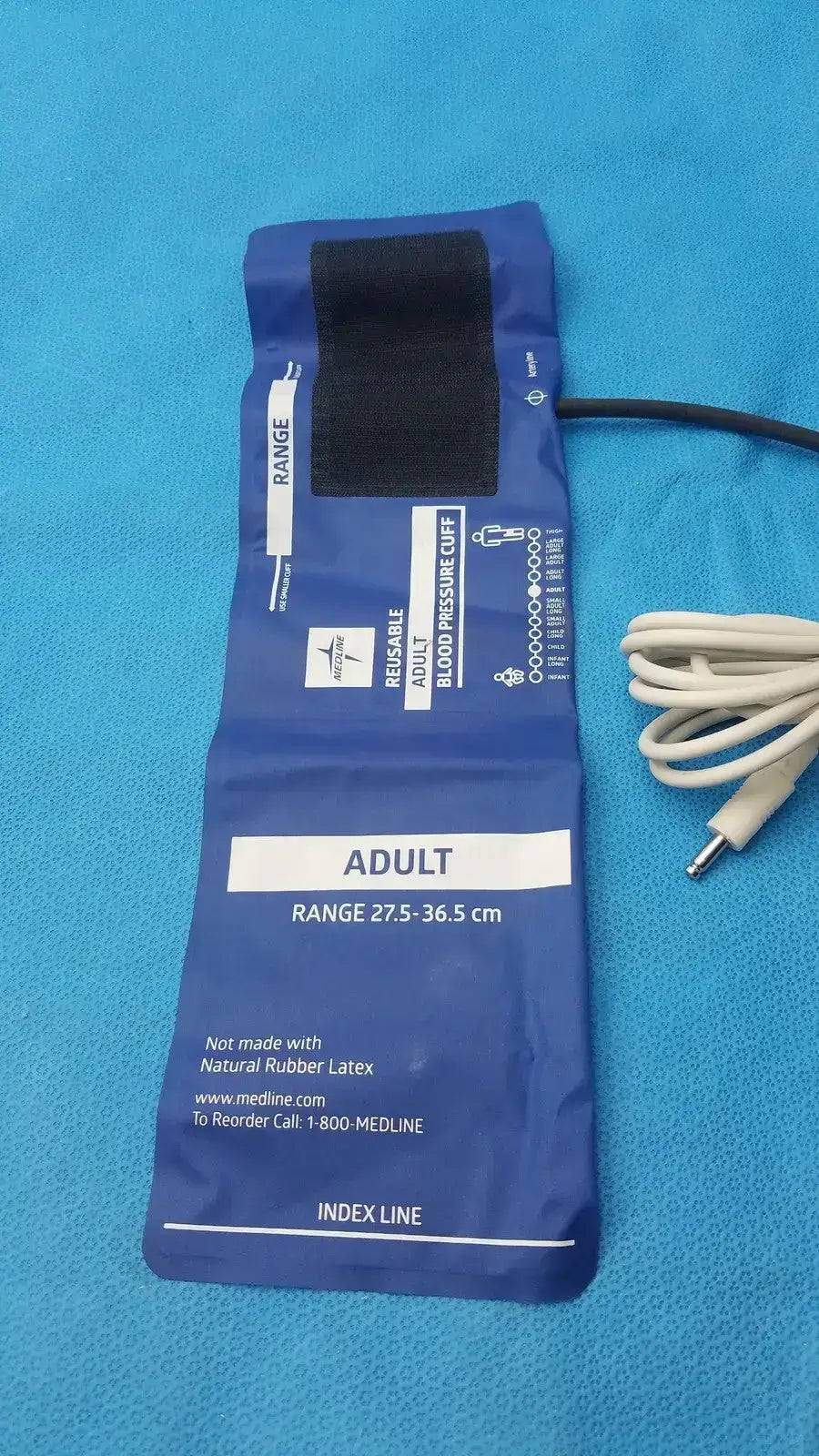 Medline Reusable Adult Blood Pressure Cuff Range 27.5 - 36.5 cm