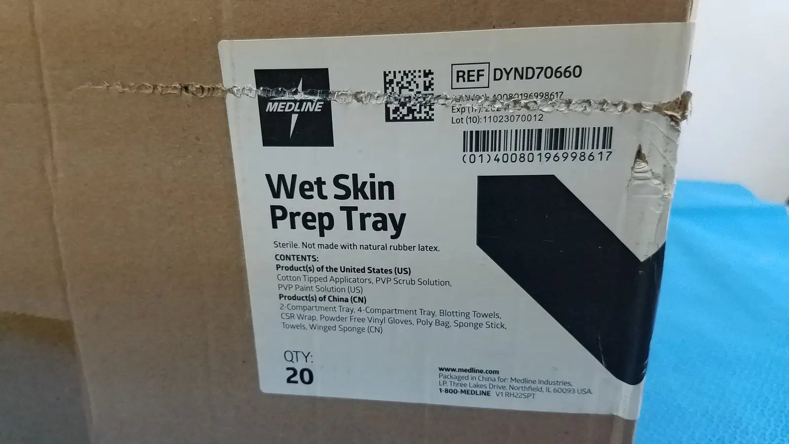Medline Wet Skin Prep Tray - DYND70660