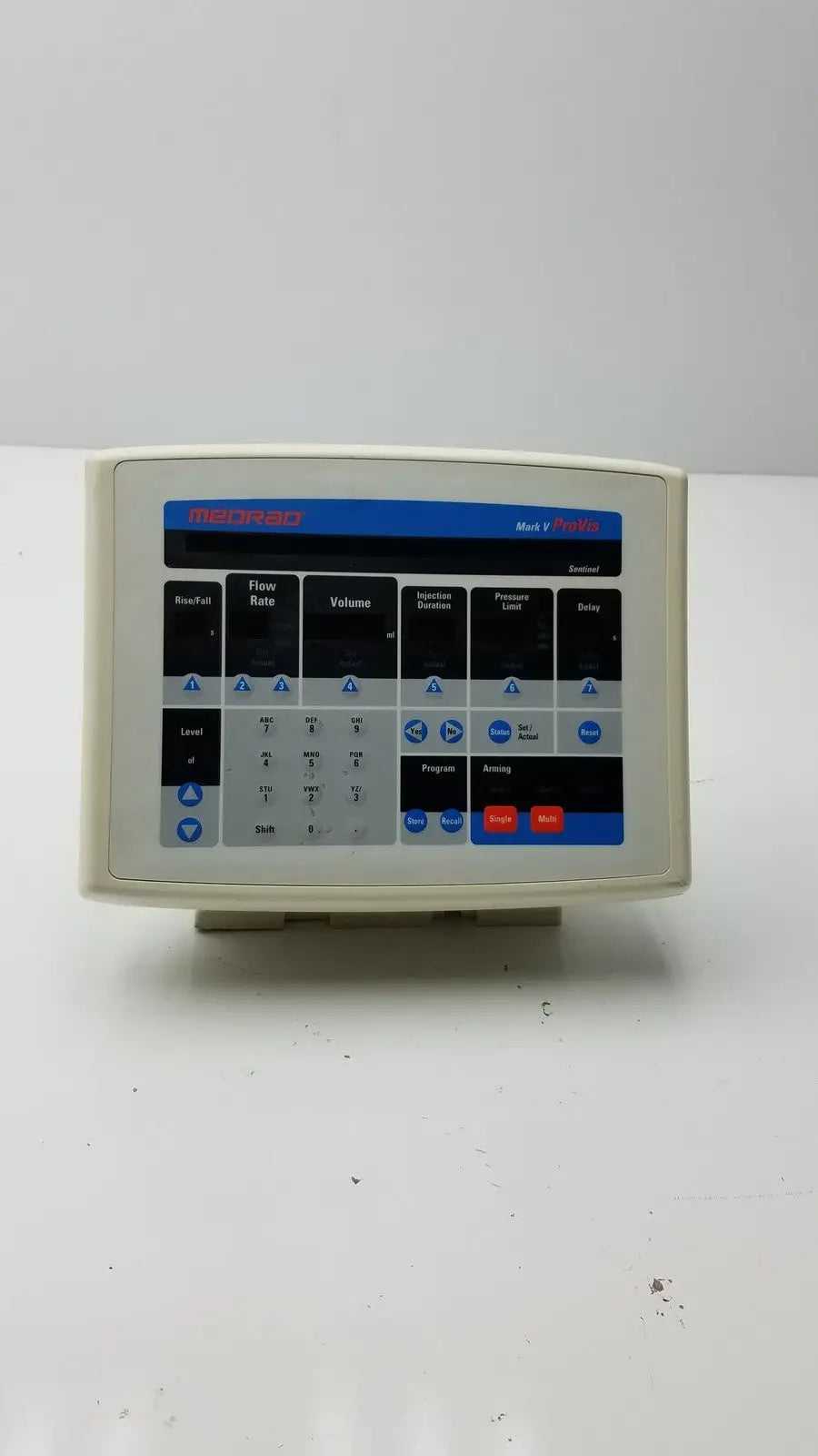 Medrad Mark V ProVis RD Injector Control Panel Power Console