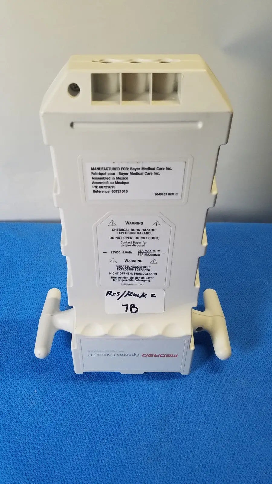 Medrad Spectris Solaris MR Injection System Battery