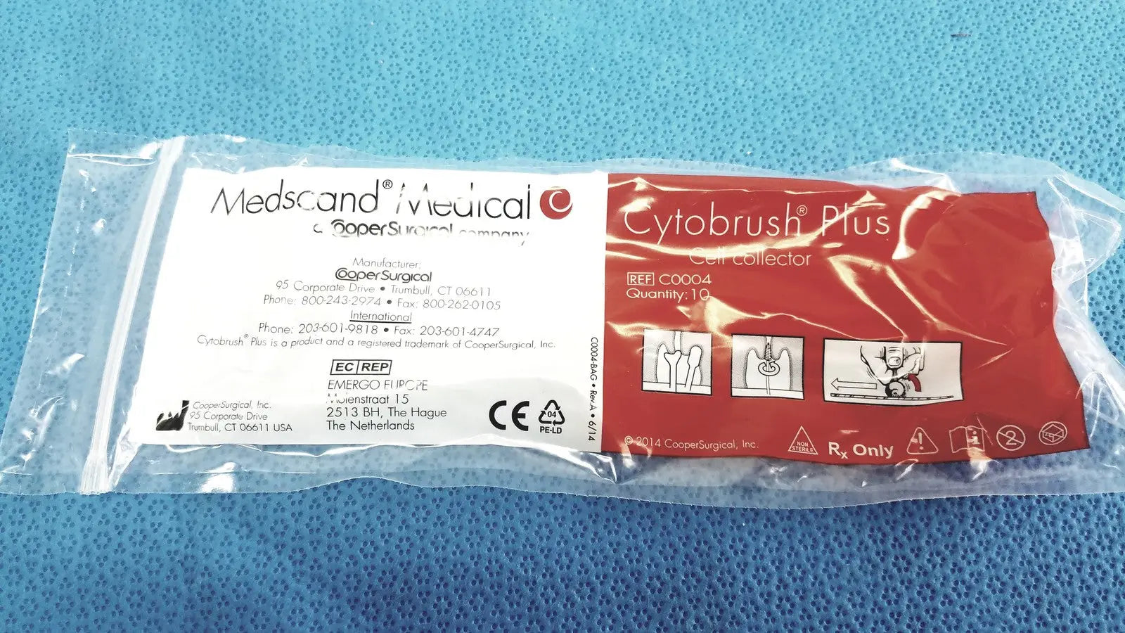 MEDSCAND MEDICAL CYTOBRUSH Plus Cell Collector REF# C0004 10 X - Cytology Brush