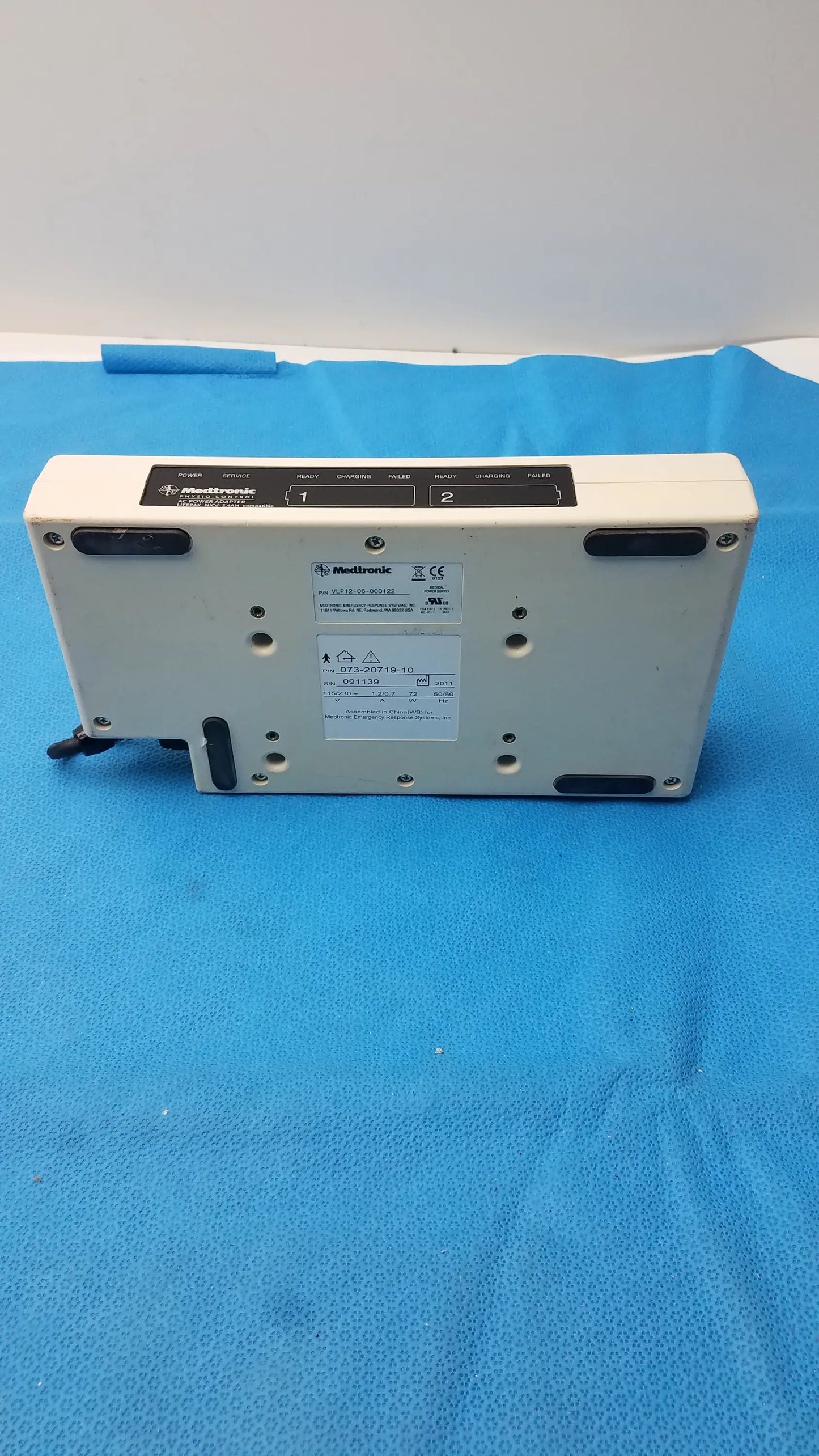Medtronic AC Power Supply for Physio-Control Lifepak 12 – VLP12 Adapter-Used - Defibrillator Accessory