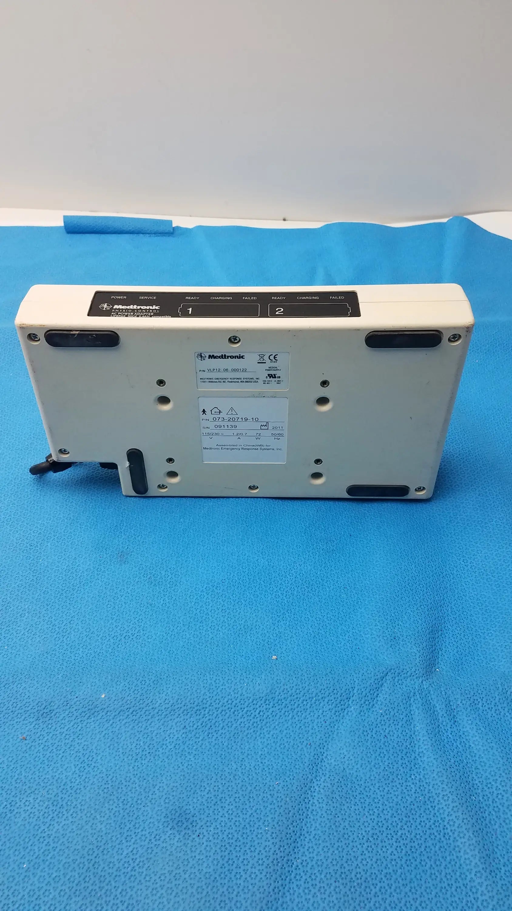 Medtronic AC Power Supply for Physio-Control Lifepak 12 – VLP12 Adapter-Used - Defibrillator Accessory