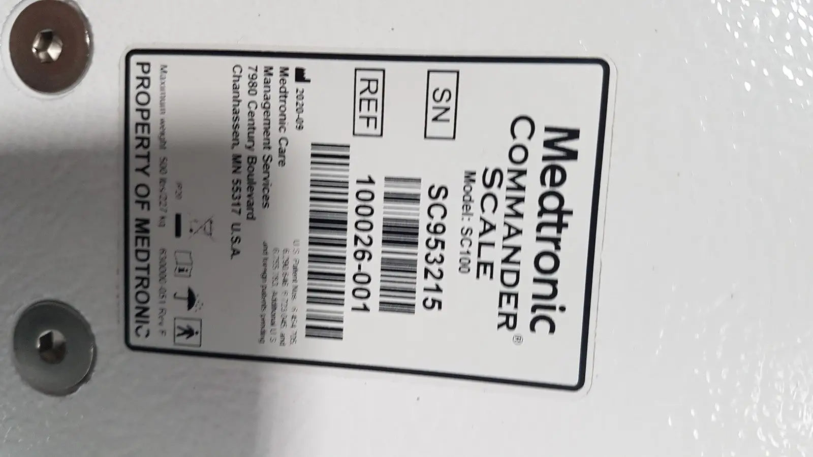Medtronic Commander Scale SC100 100026-001 - Medical