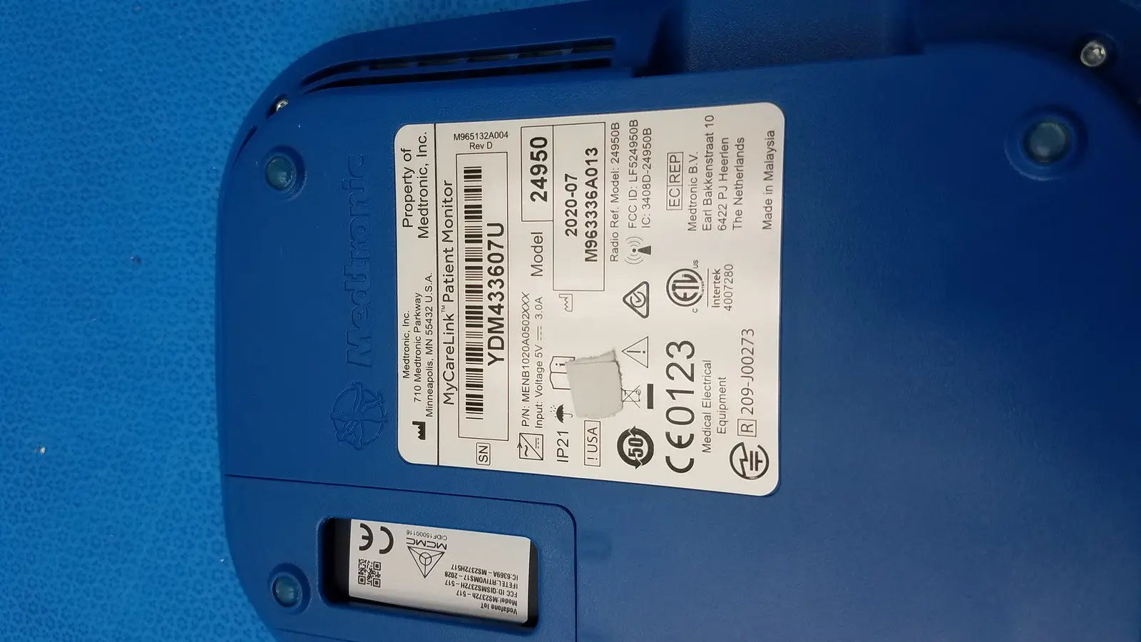 Medtronic MyCareLink Model 24950 Patient Data Transmitter with Remote PA96000