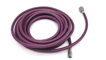 Purple mercury medical conductive vacuum hose assembly with metallic threaded connectors at each end