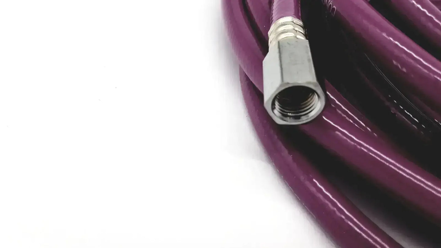 Purple mercury medical conductive vacuum hose assembly with metallic hexagonal connector for medical use
