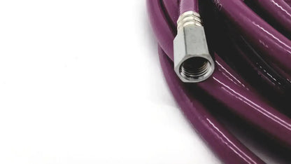Purple mercury medical conductive vacuum hose assembly with metallic hexagonal connector for medical use