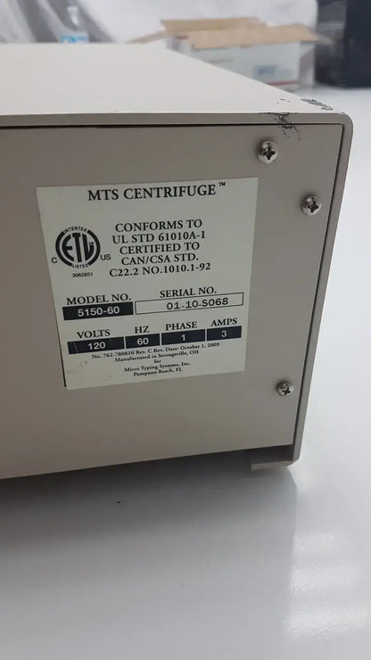 Micro Typing System MTS centrifuge 5150-60 - Centrifuge