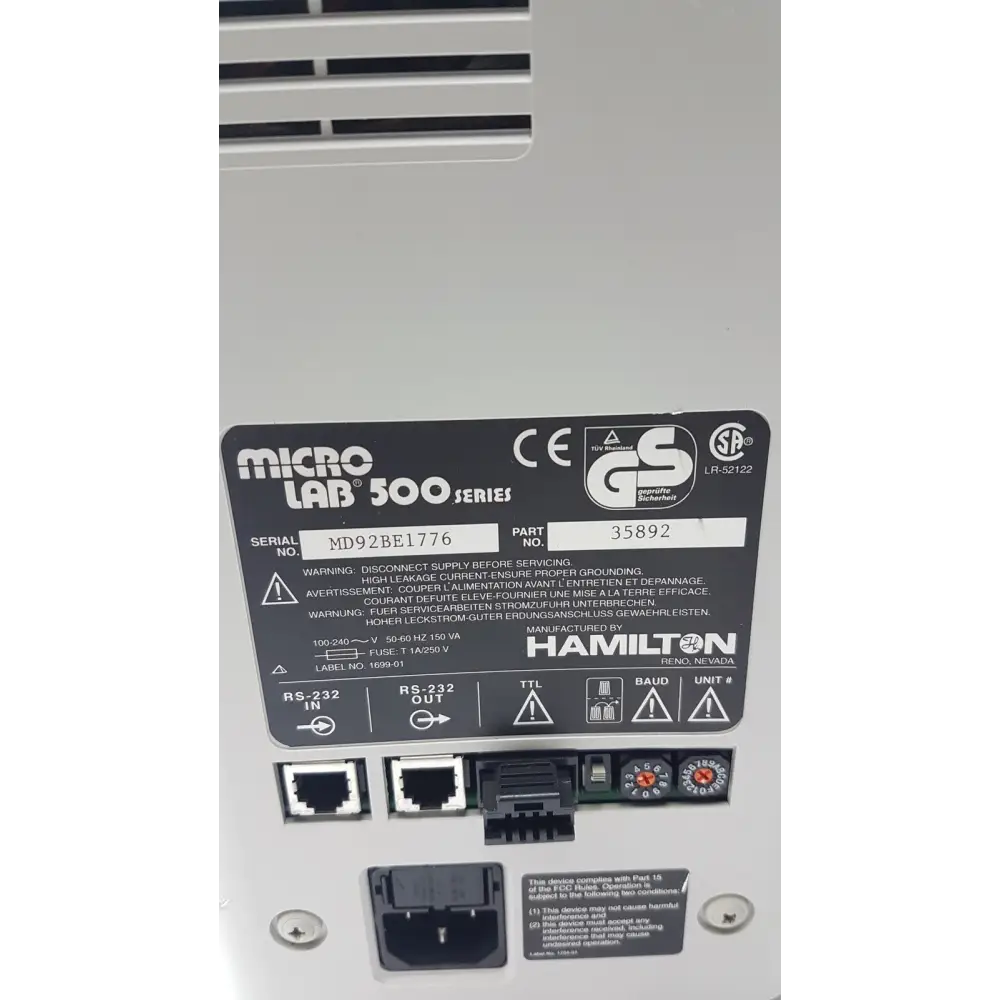 Microlab 500 Series 35892 Dual Syringe Liquid Diluter