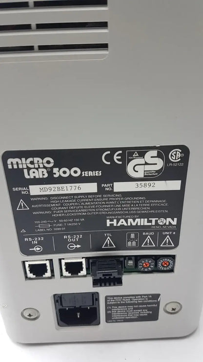 Microlab 500 Series 35892 Dual Syringe Liquid Diluter