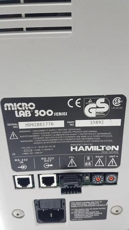 Microlab 500 Series 35892 Dual Syringe Liquid Diluter