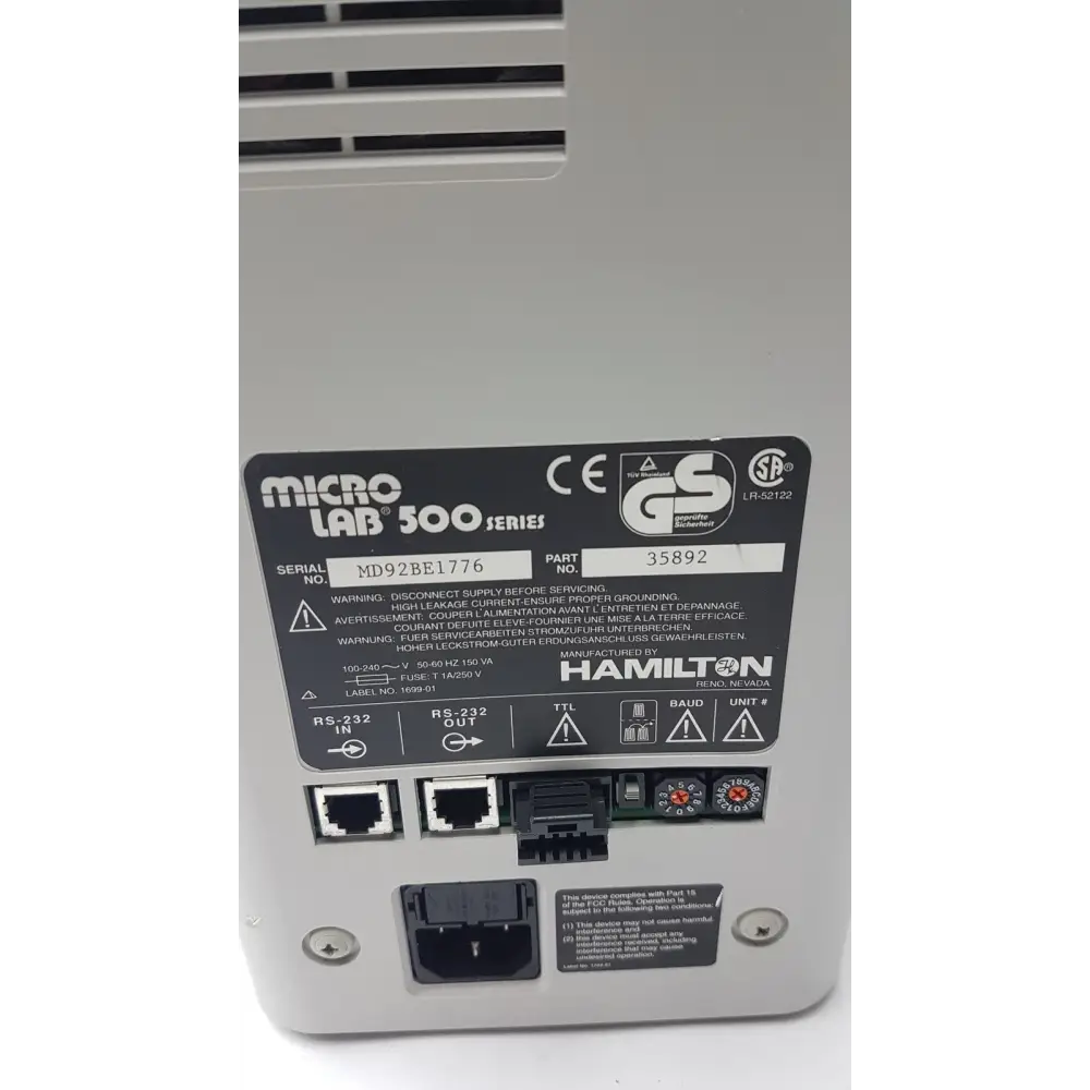 Microlab 500 Series 35892 Dual Syringe Liquid Diluter