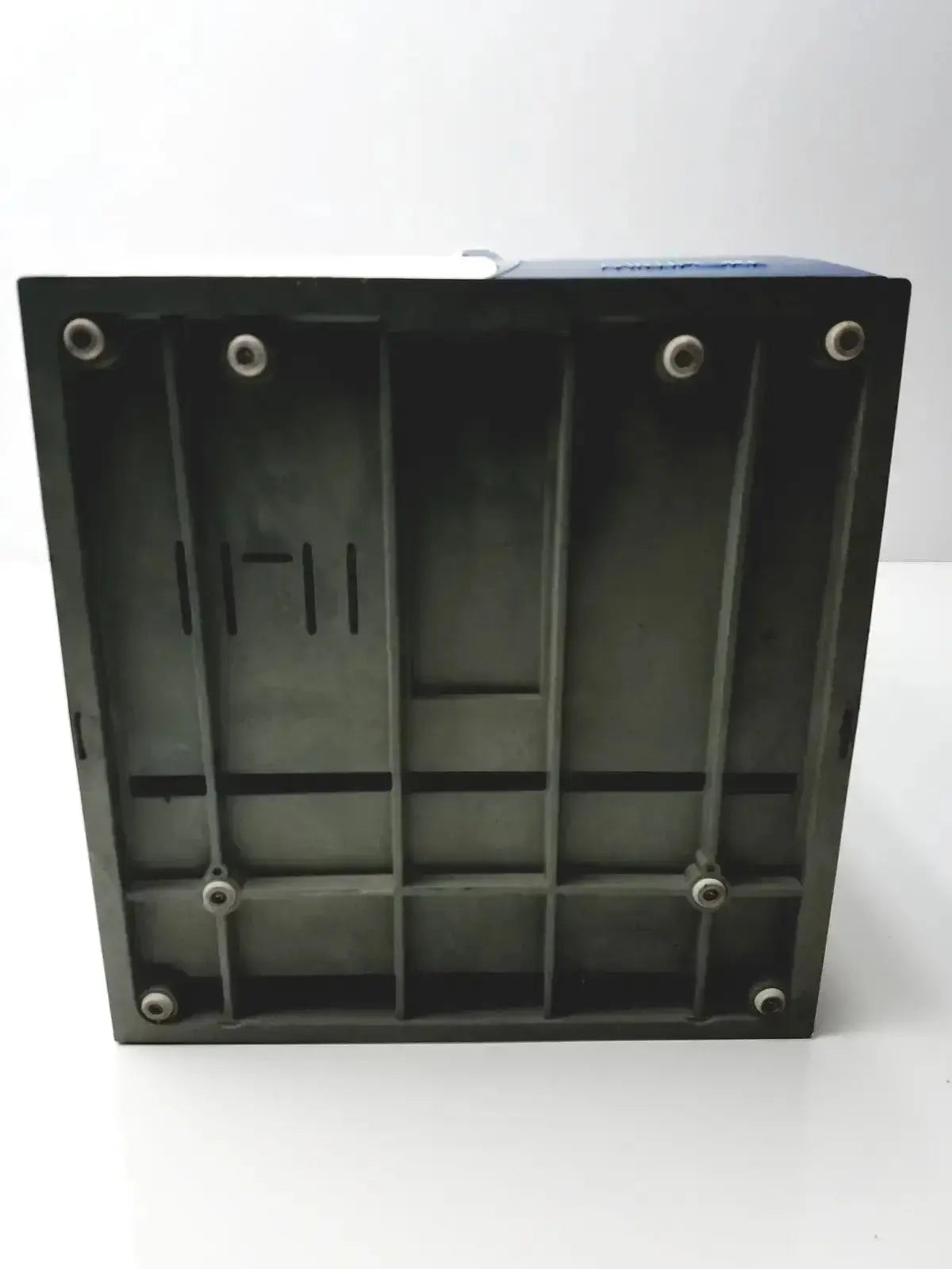 Black plastic box with grid interior and silver screws for millipore milli-q advantage a10 toc monitor system
