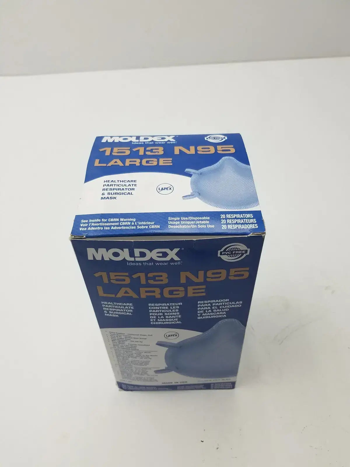 Buy Moldex 1513 N95 Mask online. Large N95 particulate surgical mask with NIOSH-approved filtration, secure fit, and 20 masks per box. Order an N95 Mask today.