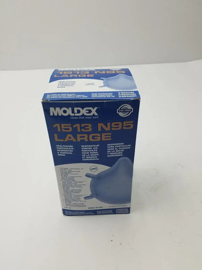 Buy Moldex 1513 N95 Mask online. Large N95 particulate surgical mask with NIOSH-approved filtration, secure fit, and 20 masks per box. Order an N95 Mask today.
