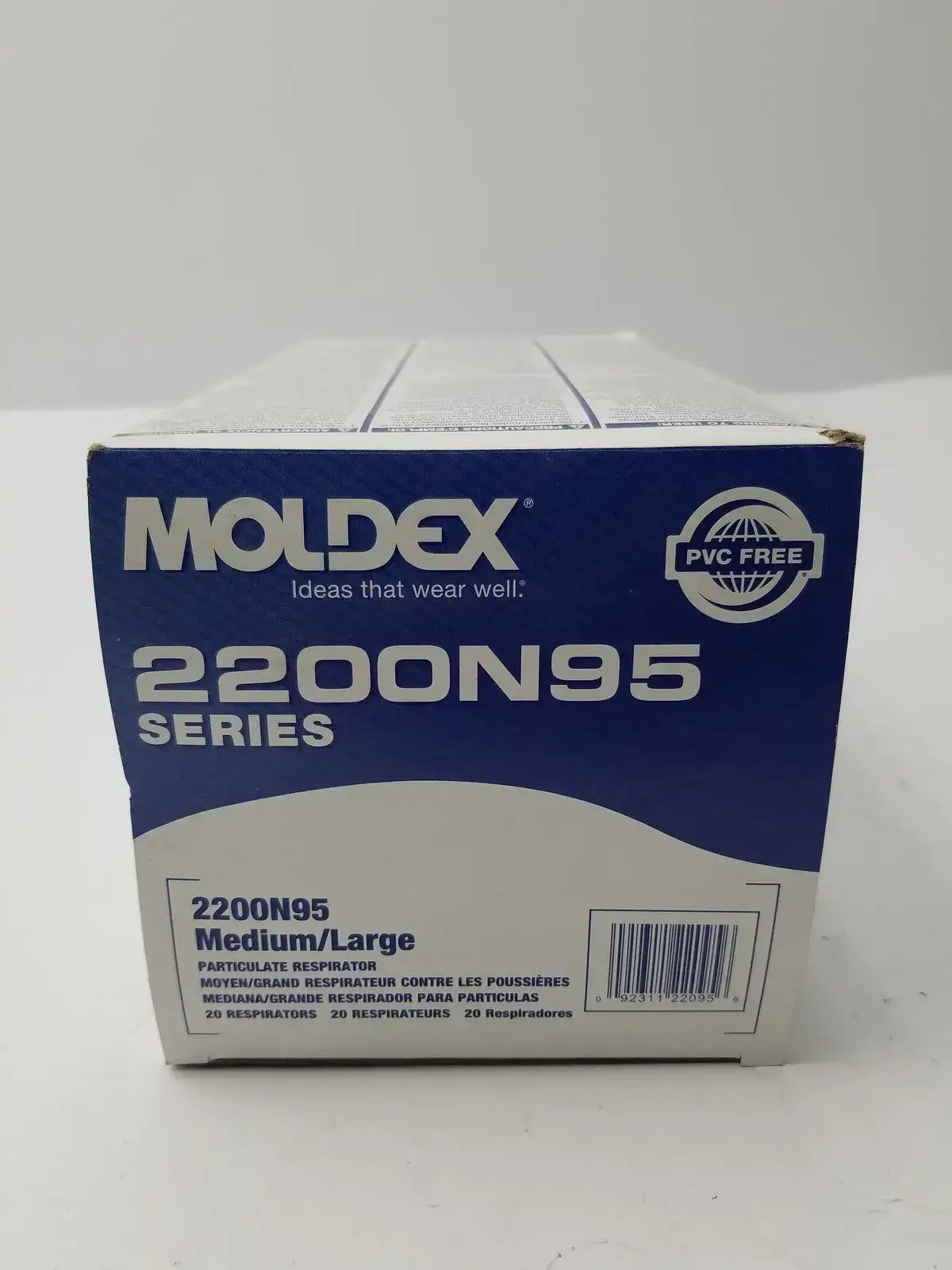 Moldex 2200 N95 Particulate Medium/Large 20 Masks Per Box - Disposable Respirator