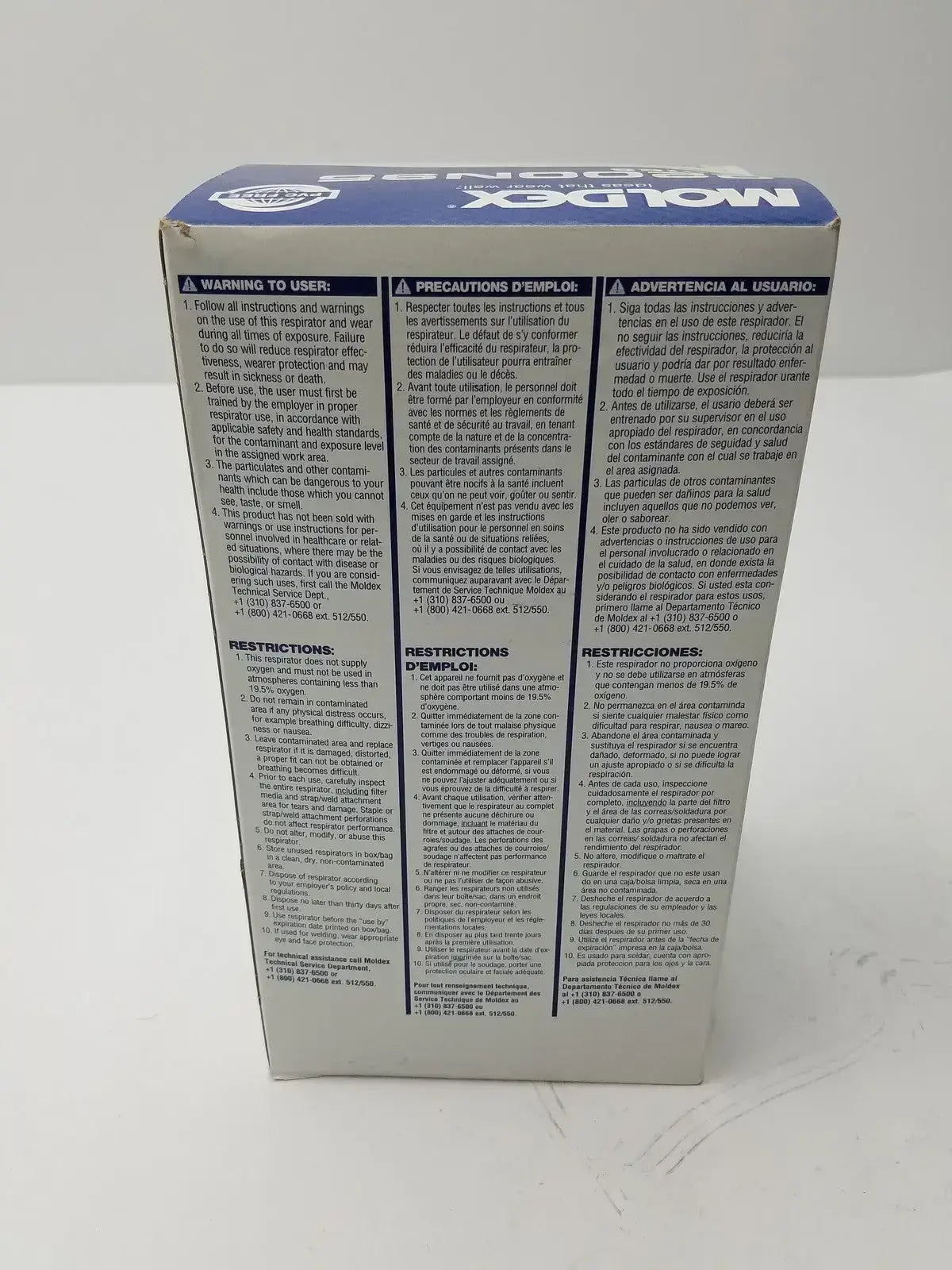 Moldex 2200 N95 Particulate Medium/Large 20 Masks Per Box - Disposable Respirator
