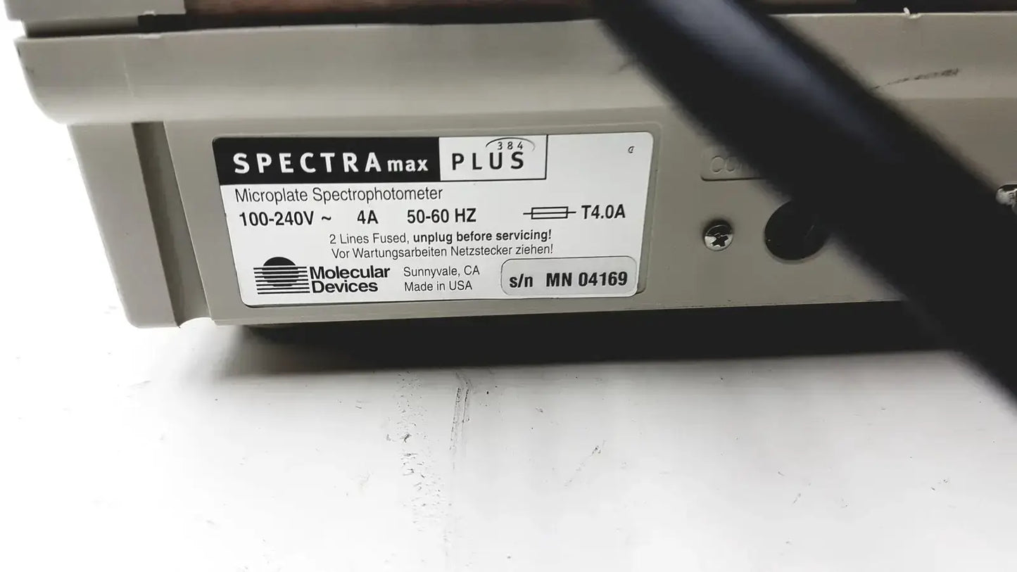 Molecular Devices SpectraMAX Plus 384 Microplate Reader Spectrophotometer