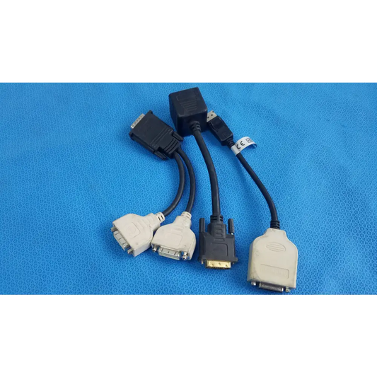 Molex Male to Dual DVI-I Female Y Splitter Video Adapter Cable - Lot of 3