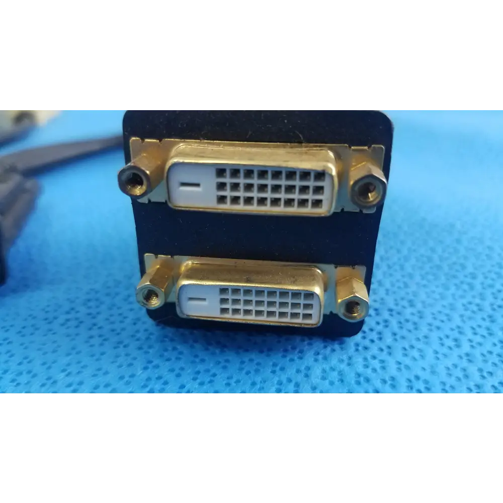 Molex Male to Dual DVI-I Female Y Splitter Video Adapter Cable - Lot of 3