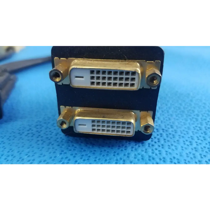 Molex Male to Dual DVI-I Female Y Splitter Video Adapter Cable - Lot of 3