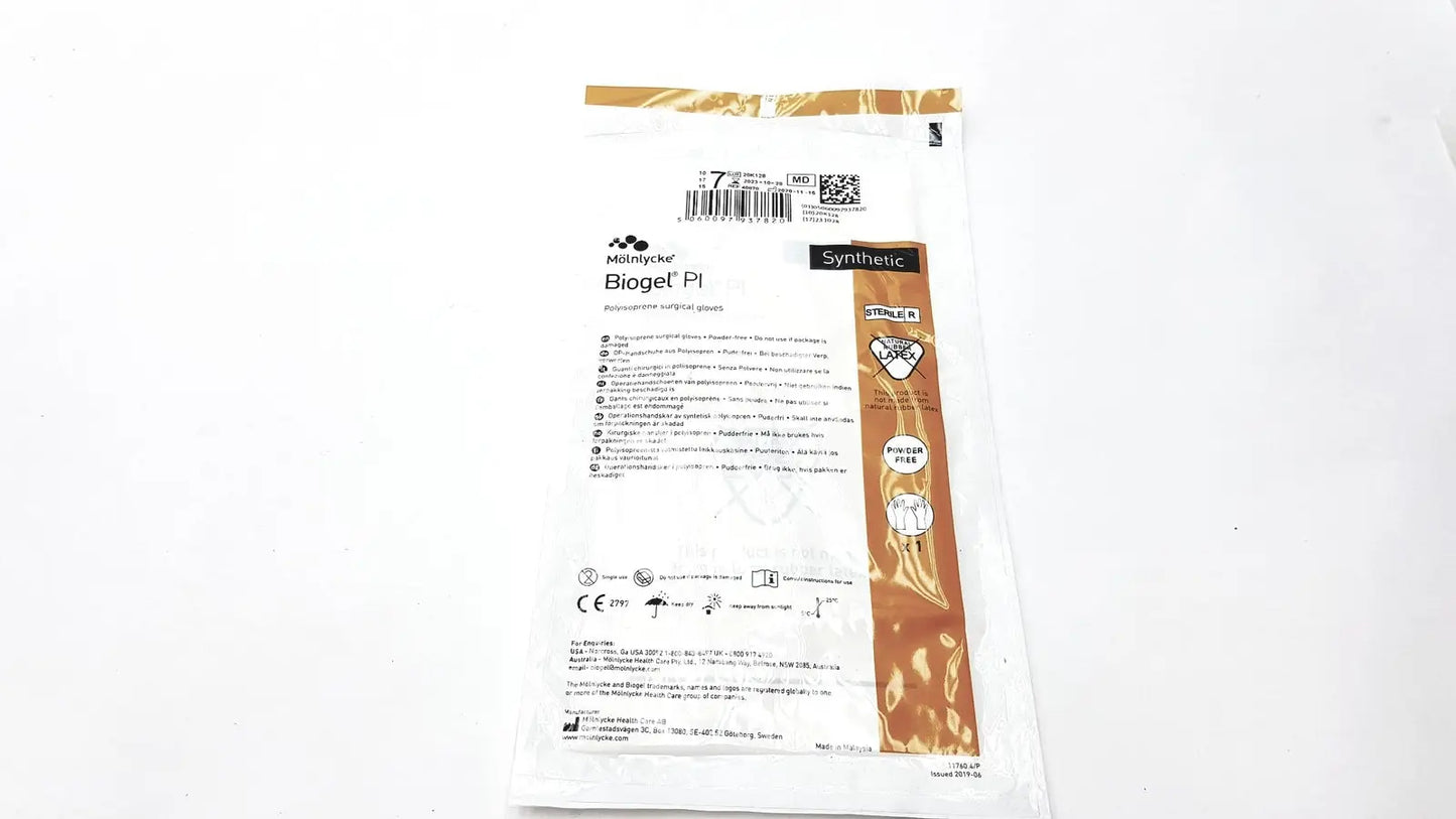 Molnlycke Biogel Pl Surgical Gloves Size 7